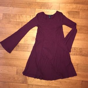 NEW Burgundy Ribbed Dress